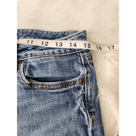 Vigoss Collection Womens Flare Jeans Blue Stretch Stone Wash Denim Juniors 5 - Picture 3 of 8